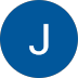 Blue circular initial avatar with the letter J used for Julien F’s testimonial image