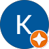Blue circular initial avatar with K and guide badge displayed for Kelsie S’s client review